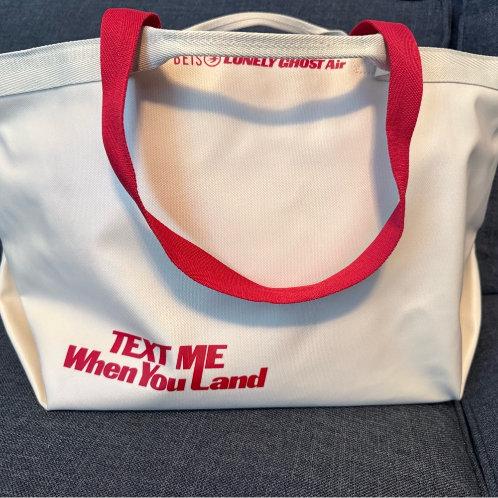 BEIS x Lonely Ghost Text Me When You Land travel tote